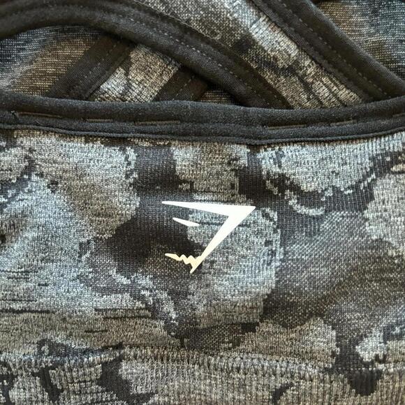 Gym Shark Womens Medium Grey Workout Top Sports Bra - Picture 3 of 5